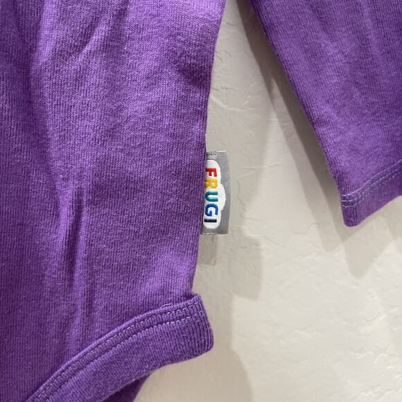 Frugi Purple Long Sleeve Onesie - Picture 4 of 6